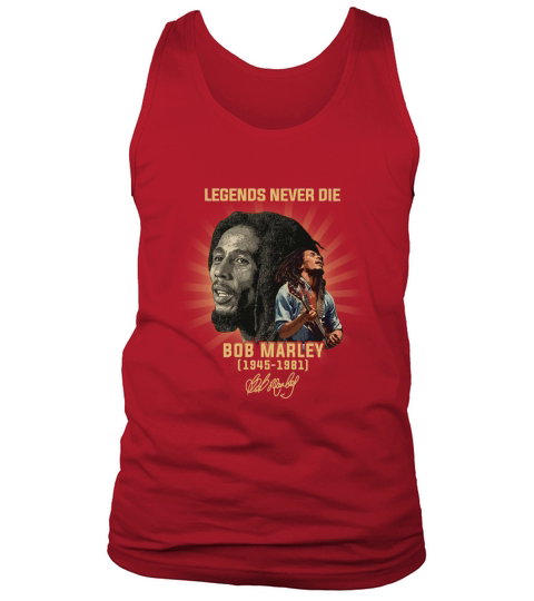 Legends never die Bob Marley 1945-1981 signature shirt - Unisex Long Sleeve Tank Top Unisex