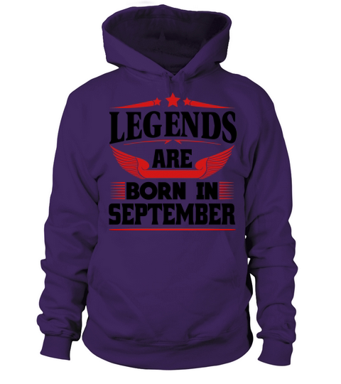 Legends Are Born In September Women's Hoodie