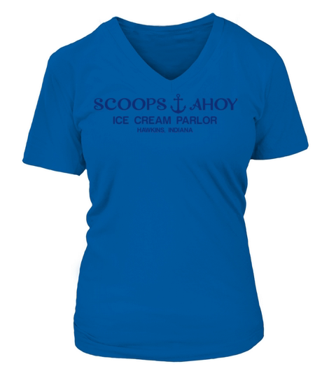Vintage Scoops Ahoy Ice Cream Women's V-Neck T-shirt
