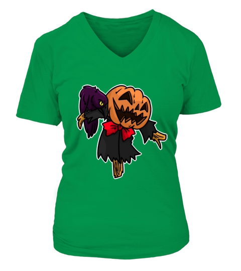 Witch Halloween horror witches broom costume Women's V-Neck T-shirt