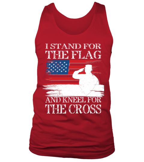 I Stand For The Flag And Kneel For The Cross Tee Men's Tank Top