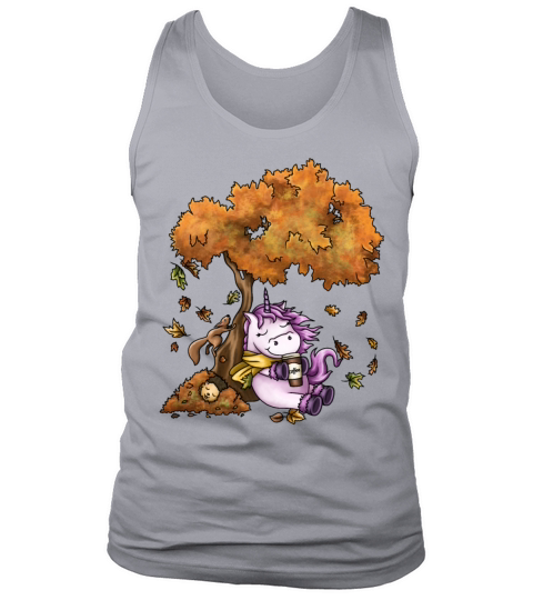 Beautiful autumn day cute unicorn Men's Tank Top
