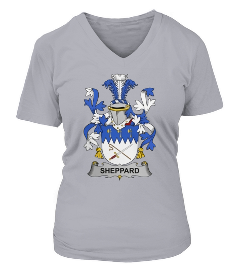 Sheppard Family Crest Irish Family Crests II V-neck T-Shirt Woman