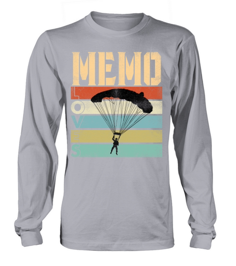 Vintage Memo Love Skydive Great Grandparents Gift 2020 Long sleeved Unisex