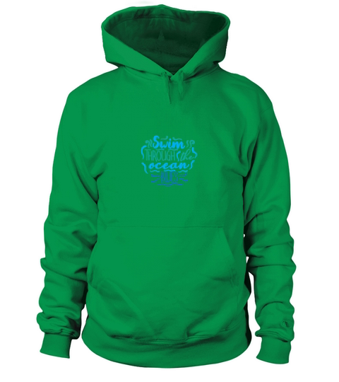 Swim through the ocean blues 10 Men's Hoodie