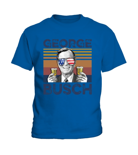 Vintage George W. Bush Busch 4th Of July Independence Day shirth Kids T-Shirt