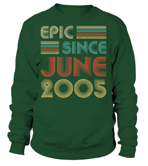 Epic Since June 2005 Vintage 15 Years Old Gifts Women's Sweatshirt