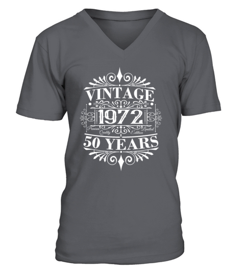 Vintage 1972 Birthday Sayings 50th Birthday Men's V-Neck T-shirt