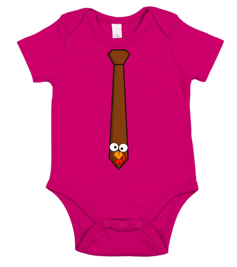Thanksgiving Day Turkey Tie Short Sleeve Baby One-Piece