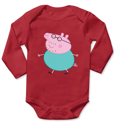DADDY PIG SHIRT PEPPA PIG Long Sleeve Baby One-Piece