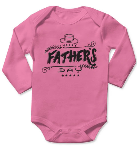 HAPPY FATHERS DAY Long Sleeve Baby One-Piece