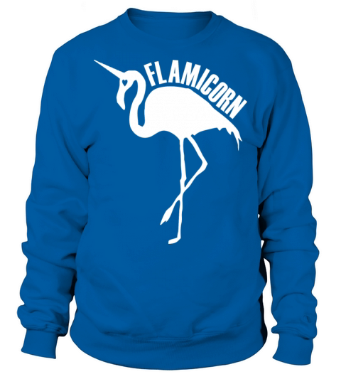 flamingo unicorn hybrid creature hybrids white Sweatshirt Unisex