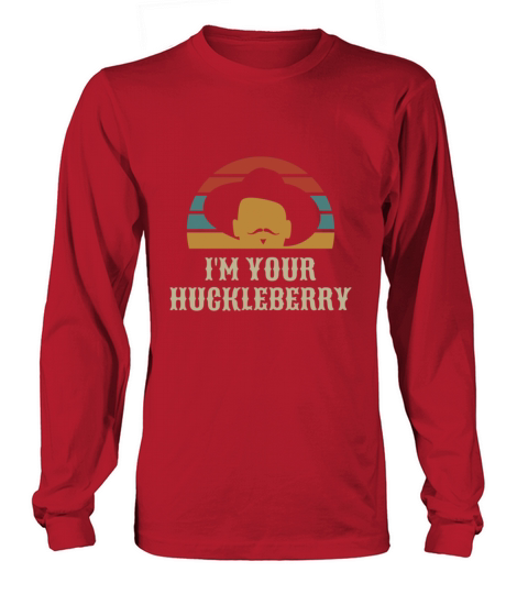 IM Your Huckleberry Vintage Retro Tee Gift Item Men's Long Sleeve