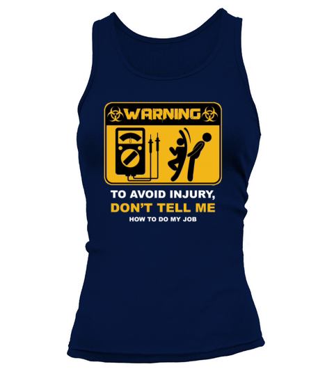 Electrical Warning To Avoid Injury Women's Tank Top