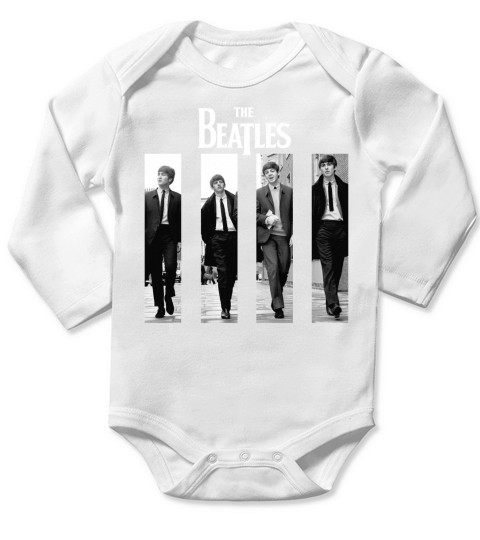 The Beatles Band Long Sleeve Baby One-Piece