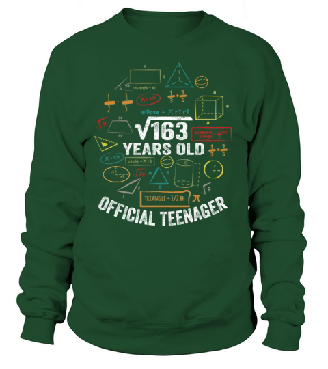 Square Root Of 169 13 Years Old Official Teenager Women's Sweatshirt