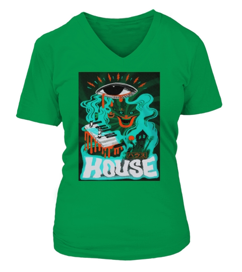 Hausu T-Shirt V-neck T-Shirt Woman