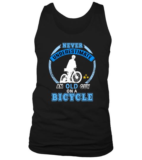 Never Underestimate an old guy on a bicycle Sport Tank Top Unisex