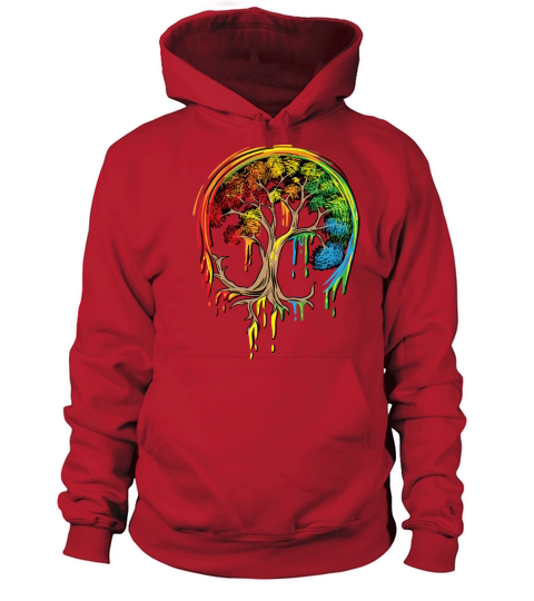 Colorful Tree Life is really good Tree Art Shirt Women's Hoodie