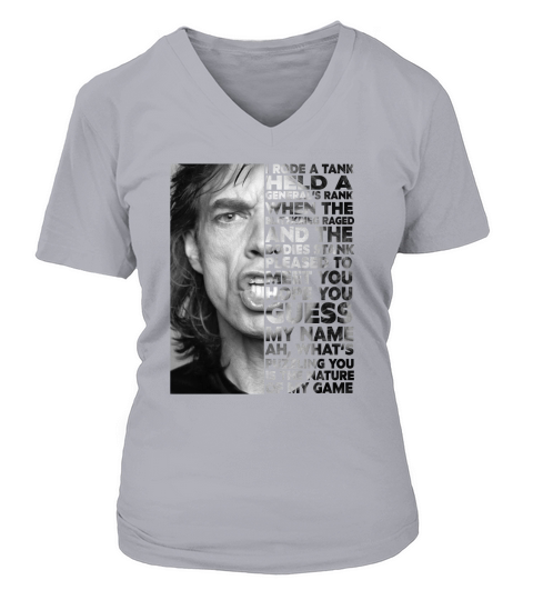 Keith Richards I rode a tank held a general’s rank when the blitzkrieg raged V-neck T-Shirt Woman