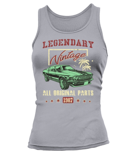 Vintage 1987 All Original Parts 31th Birthday Gift Women's Tank Top