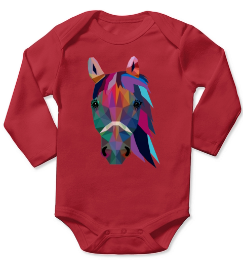 Horse Long Sleeve Baby One-Piece