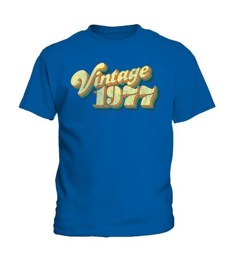 Vintage 1977 70s Design 40th Anniversary Kids T-Shirt