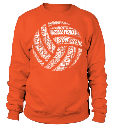 Volleyball Words Women's Sweatshirt