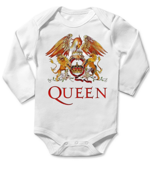 Rock Band Freddie Mercury Brian May Long Sleeve Baby One-Piece