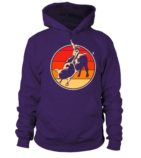 Vintage Bull Riding Retro Rodeo Graphic For Women Men's Hoodie