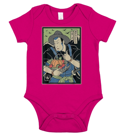 Farmer Samurai shirt Short Sleeve Baby One-Piece