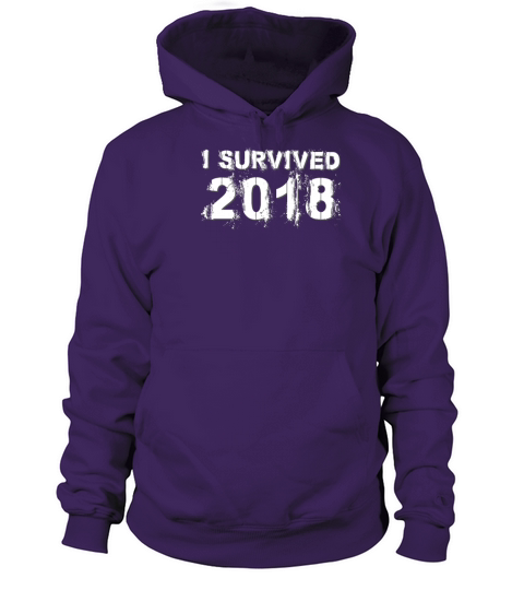 I Survived 2018 Funny Happy New Years Eve Ball Women's Hoodie