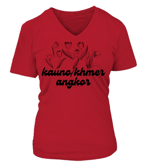 T shirt khmer angkor Women's V-Neck T-shirt