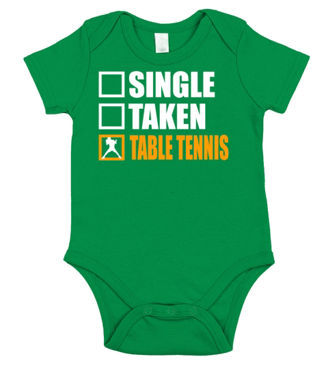 Table Tennis Is My Girlfriend Short Sleeve Baby One-Piece