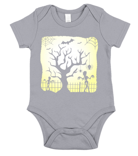 Happy Halloween Zombie World Short Sleeve Baby One-Piece