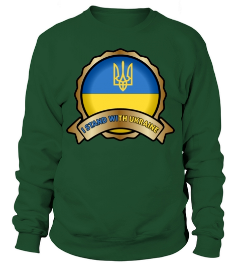 i stand with ukraine ukrainian flag Sweatshirt Unisex
