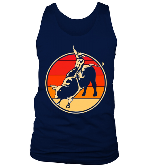 Vintage Bull Riding Retro Rodeo Graphic For Women Men's Tank Top