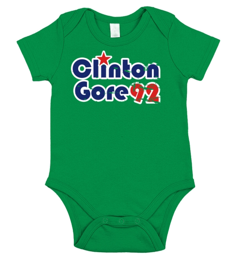 Bill Clinton Al Gore 1992 Short Sleeve Baby One-Piece