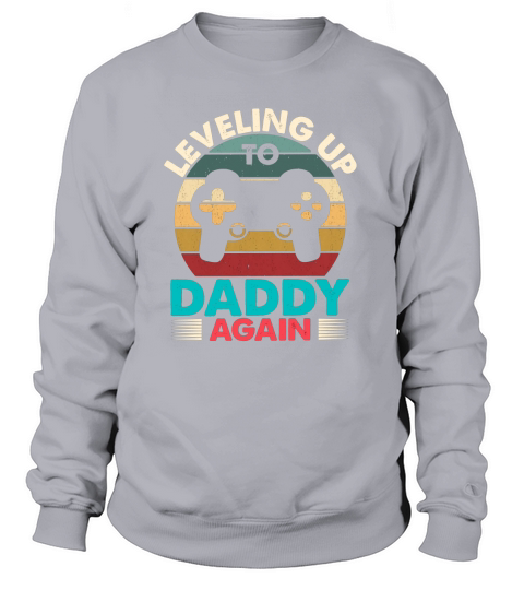 Leveling Up To Daddy Again Retro Vintage Dad Again Women's Sweatshirt