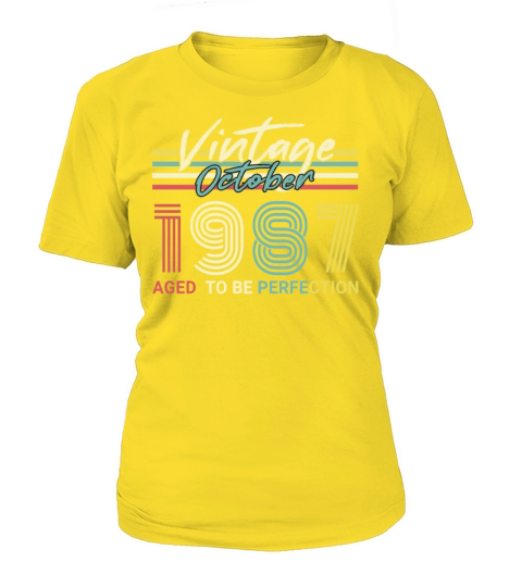 Born 1987 October Vintage Gift Idea Women's T-Shirt