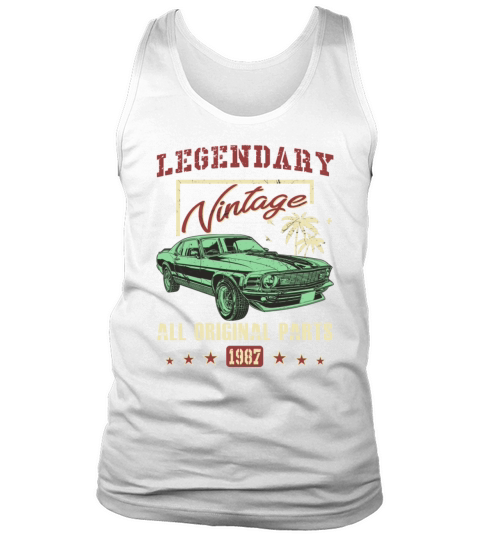 Vintage 1987 All Original Parts 31th Birthday Gift Men's Tank Top