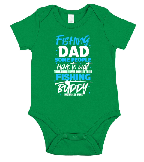 Fishing Dad Some People Have To Wait Fishing Buddy Short Sleeve Baby One-Piece