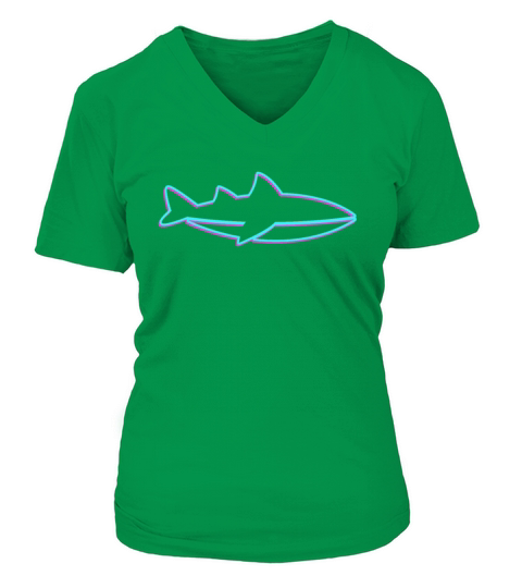 Shark Lineart Women's V-Neck T-shirt