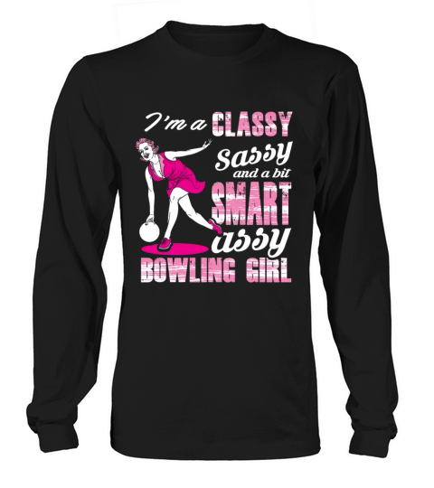Sassy Bowling Girl Men's Long Sleeve