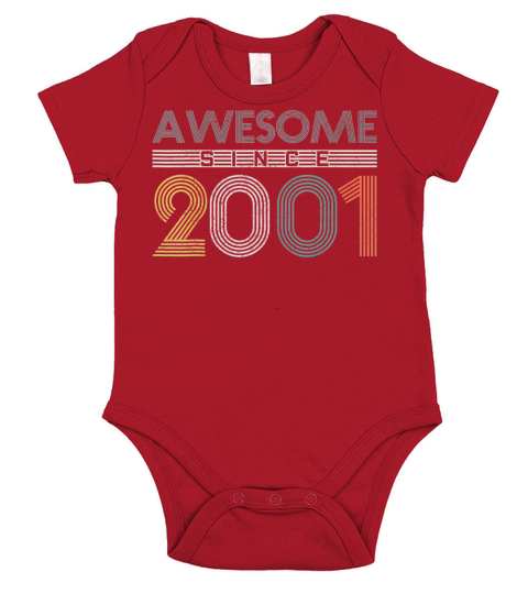 20th Birthday Gift 20 Years Vintage Awesome Since Short Sleeve Baby One-Piece