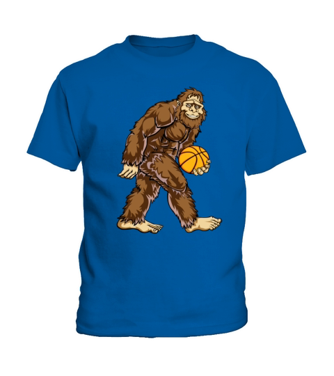 Bigfoot Hunter Basketball Player Game Kids T-Shirt