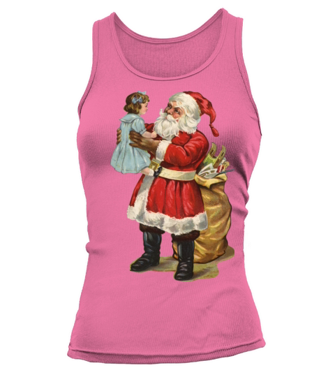 I heart Christmas Santa Claus candy cane snowman Women's Tank Top