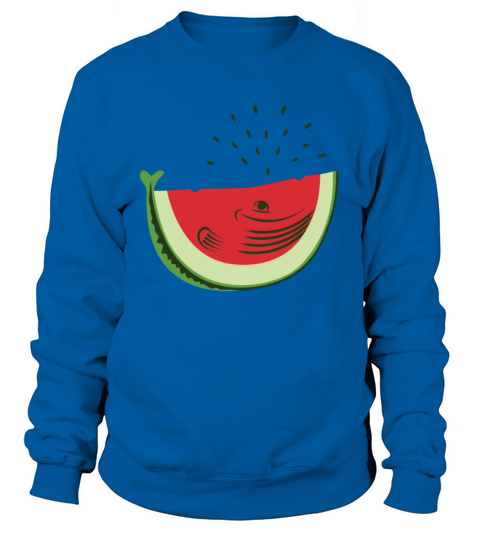 Watermelon Whale Funny Animal Gift Men's Sweatshirt