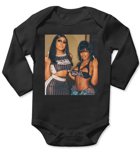 City Girls Vintage Long Sleeve Baby One-Piece