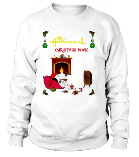 Snoopy This is my Hallmark Christmas movie watching shirt - Sweat Shirt Sweatshirt Unisex